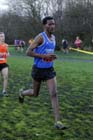 Eritrean athlete Weynay Ghebresilasie running for Sunderland Harriers on his way to third place in the Start First North East Harrier League, Jarrow.